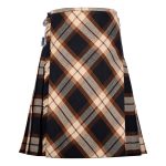 Bias Cut Rose Ancient Tartan 8Yard Kilt with Apron