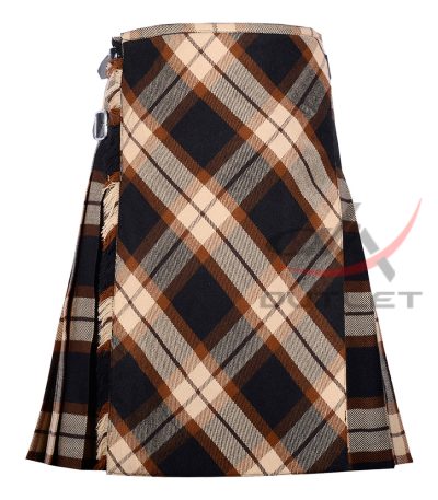 Bias Cut Rose Ancient Tartan 8Yard Kilt with Apron