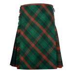 Bias Cut Ross Hunting Tartan 8Yard Kilt with Apron