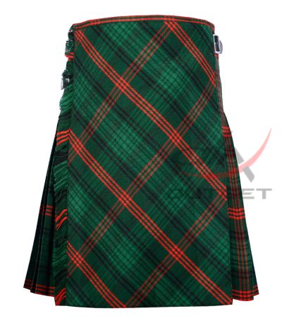 Bias Cut Ross Hunting Tartan 8Yard Kilt with Apron