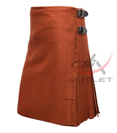 Saffron Tartan 8 Yard Kilt for Men