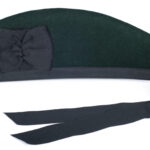 Glengarry Hat Solid Green Scottish
