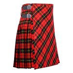Bias Cut Wallace Tartan 8 Yard Kilt with Apron - Image 2