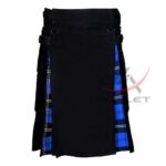 Hybrid Kilt Ramsey Blue & Black Cotton Utility