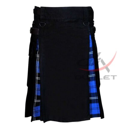 Hybrid Kilt Ramsey Blue & Black Cotton Utility