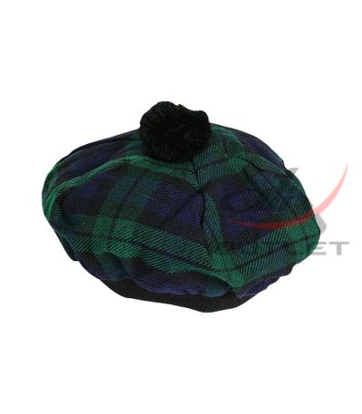 Black Watch Tartan Tam o' Shatner Tammy Hat Flat Bonnet