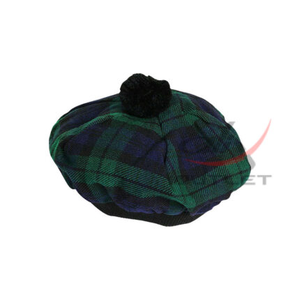 Black Watch Tartan Tam o' Shatner Tammy Hat Flat Bonnet
