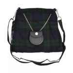 Ladies Purse Black Watch Tartan Scottish Kilt Shaped