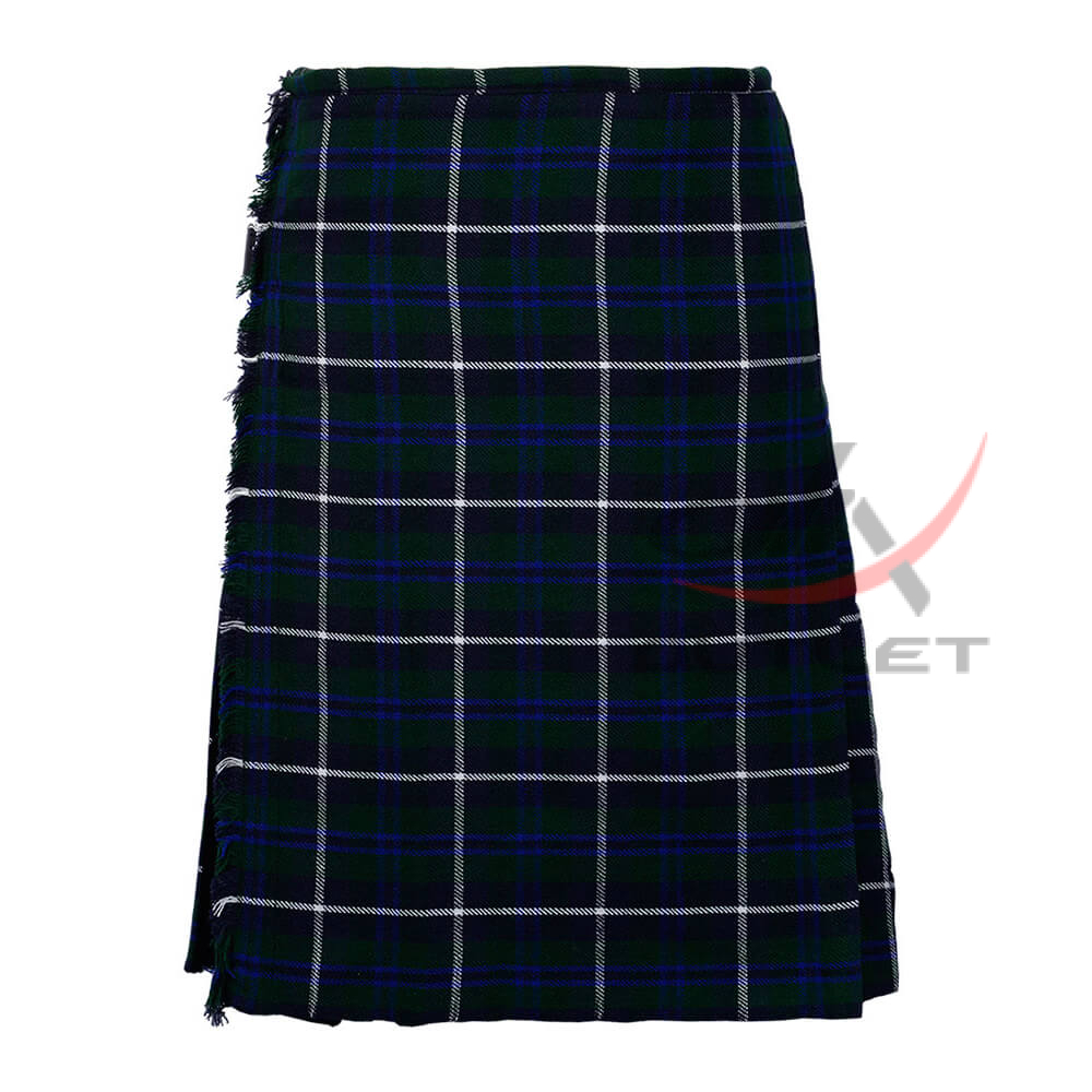 blue-douglas-tartan-8-yard-kilt-front Douglas Blue 8 Yard Kilt for Men