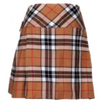 Ladies Camel Thompson Tartan Mini Billie Kilt Mod Skirt Girls Mini Billie Skirt - Image 2