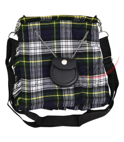 Ladies Purse Dress Gordon Tartan Scottish Kilt Shaped