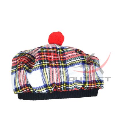 Dress Stewart Tartan Tam o' Shatner Tammy Hat Flat Bonnet