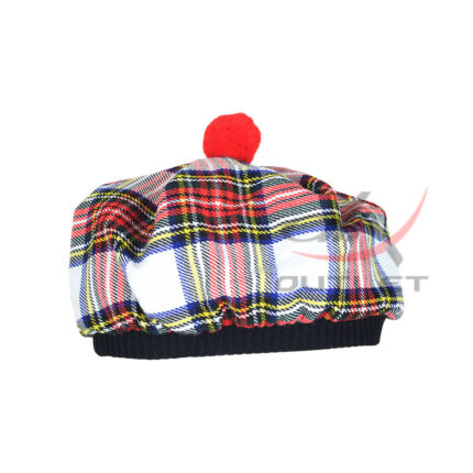Dress Stewart Tartan Tam o' Shatner Tammy Hat Flat Bonnet