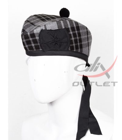 Glengarry Hat Grey Watch Tartan Scottish