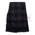 Grey Watch Tartan 8 Yard Kilt for Men