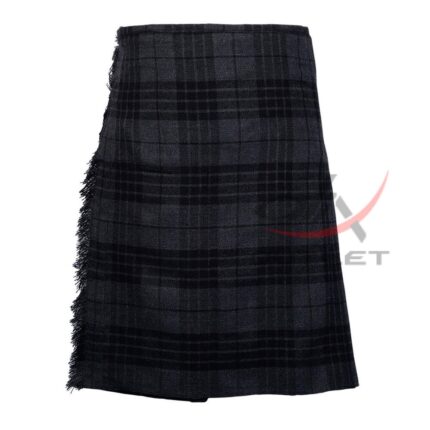 Grey Watch Tartan 8 Yard Kilt for Men
