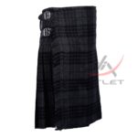 Grey Watch Tartan 8 Yard Kilt for Men - Image 2