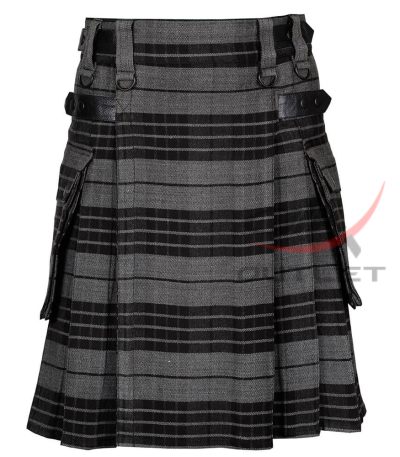 Grey Watch Tartan Utility Kilt
