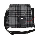 Ladies Purse Scottish Grey Watch Tartan Kilt Shaped