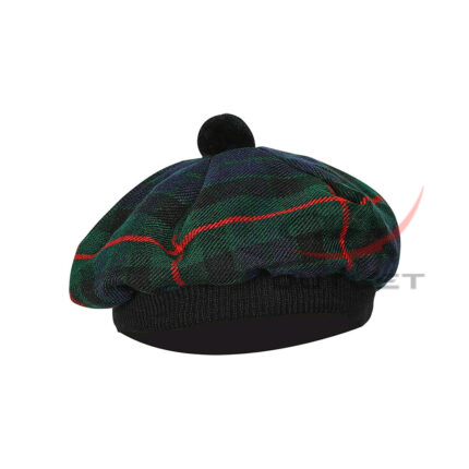 Gunn Tartan Tam o' Shatner Tammy Hat Flat Bonnet