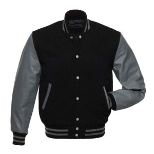 Varsity Baseball Jacket Black