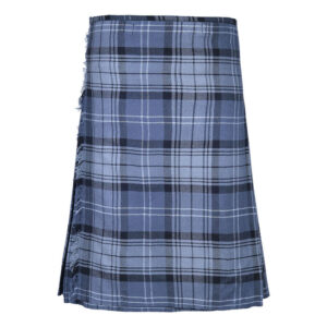Hamilton Grey Tartan 8 Yard Kilt for Men