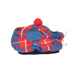 Hamilton Red Tartan Tam o' Shatner Tammy Hat Flat Bonnet