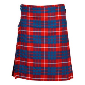 Hamilton Red Tartan 8 Yard Kilt for Men