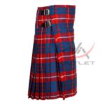 Hamilton Red Tartan 8 Yard Kilt for Men - Image 2