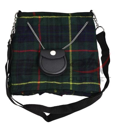 Ladies Purse Hunting Stewart Tartan Scottish Kilt Shaped