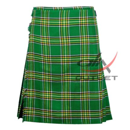 Irish Heritage Tartan 8 Yard Kilt for Men