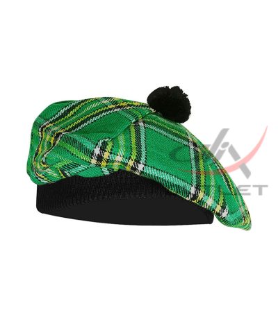 Irish Heritage Tartan Tam o' Shatner Tammy Hat Flat Bonnet