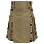 Hybrid Kilt Khaki Cotton & Camel Thompson Utility