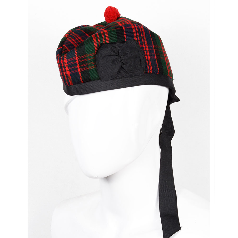 macdonald-glenggary-hat-1 Glengarry Hat MacDonald Tartan Scottish Traditional - Image 1