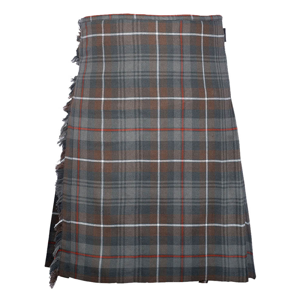 mackenzie-weatherd-traditional-tartan-kilt-front Mackenzie Weathered Tartan 8 Yard Kilt for Men - Image 1