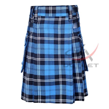 Ramsey Blue Hunting Tartan Utility Kilt