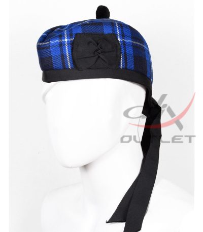 Glengarry Hat Ramsey Blue Tartan Scottish