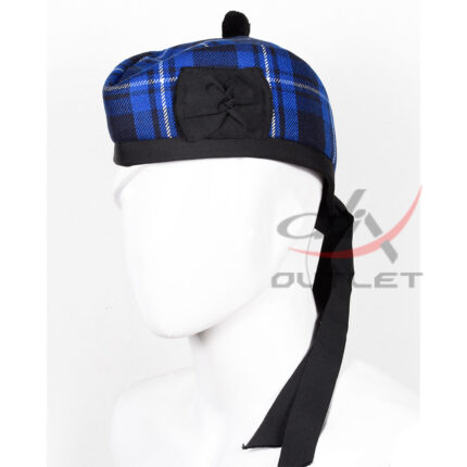 Glengarry Hat Ramsey Blue Tartan Scottish