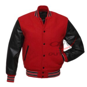 Varsity Jacket Red Wool