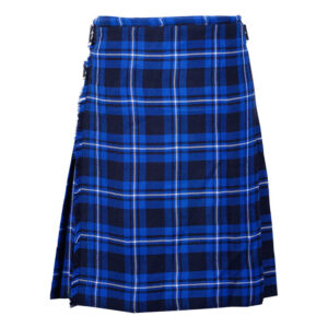 Ramsey Blue Tartan 8 Yard Kilt for Men