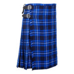 Ramsey Blue Tartan 8 Yard Kilt for Men Traditional Scottish Kilt - Image 2