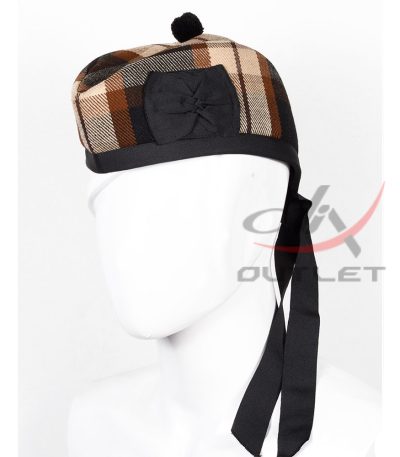 Glengarry Hat Rose Ancient Tartan Scottish