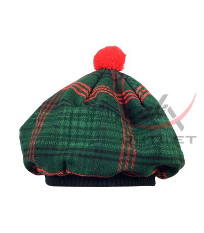Ross Hunting Tartan Tam o' Shatner Tammy Hat Flat Bonnet