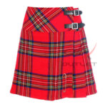 Ladies Royal Stewart Tartan Mini Billie Kilt - Image 2