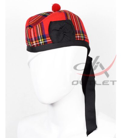 Glengarry Hat Royal Stewart Tartan Scottish