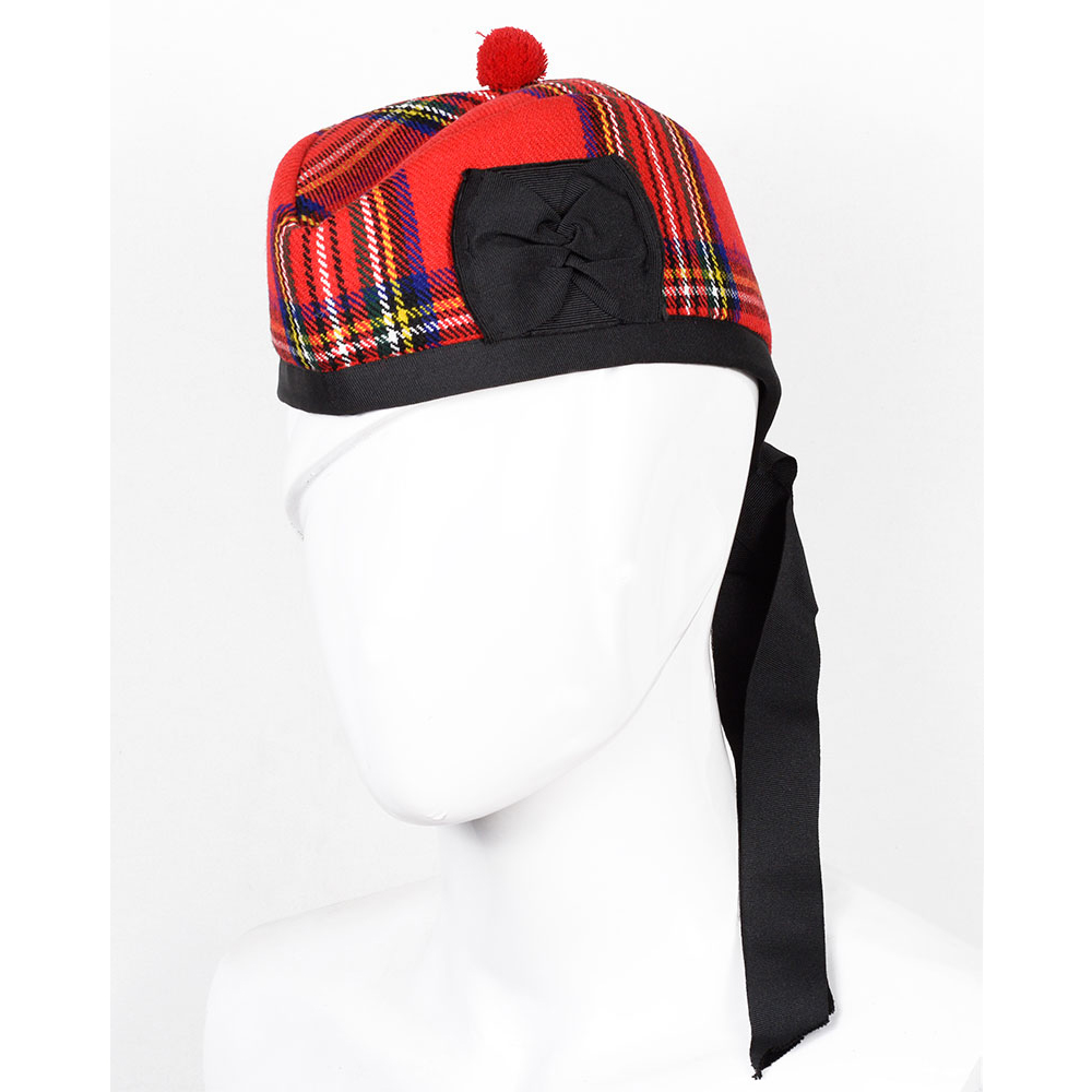 royal-stewart-glenggary-hat-1 Glengarry Hat Royal Stewart Tartan Scottish - Image 1