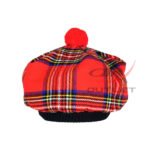 Royal Stewart Tartan Tam o' Shatner Tammy Hat Flat Bonnet