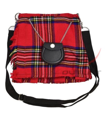Ladies Purse Royal Stewart Tartan Scottish Kilt Shaped