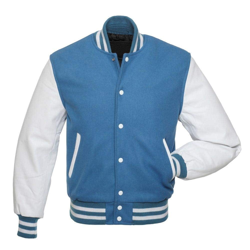 sea-white-1.jpg Baseball Jacket Sky Blue Wool & Leather Sleeves - Image 1