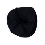 Solid Black Tartan Tam o' Shatner Tammy Hat Flat Bonnet